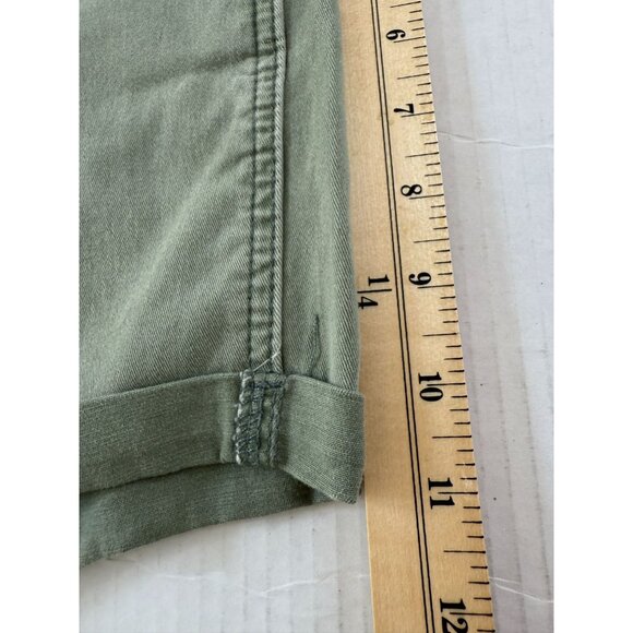 Hollister Womens High-Rise Olive Green Short-Shorts Size 7 W28 Beach Y2K Summer - Picture 6 of 9